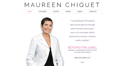 Desktop Screenshot of maureenchiquet.com