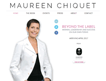 Tablet Screenshot of maureenchiquet.com